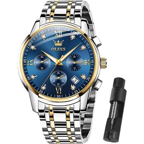 Men Multifunction Watch, Multi Dial Waterproof Luminous Chronograph Men's - Picture 1 of 6
